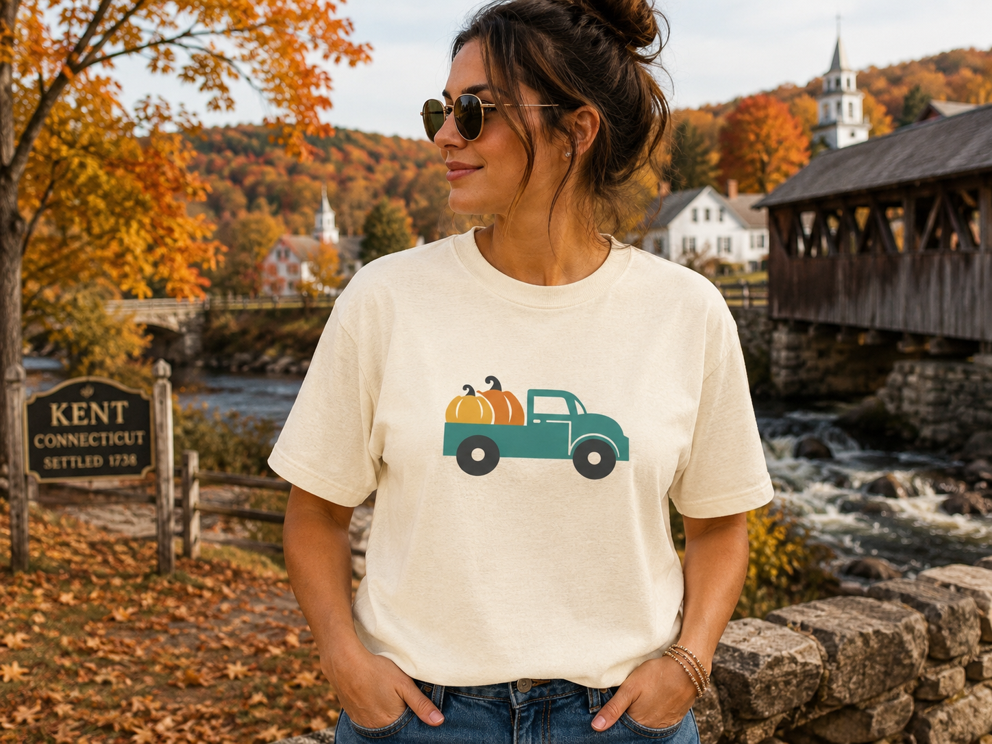 Teal Fall Truck