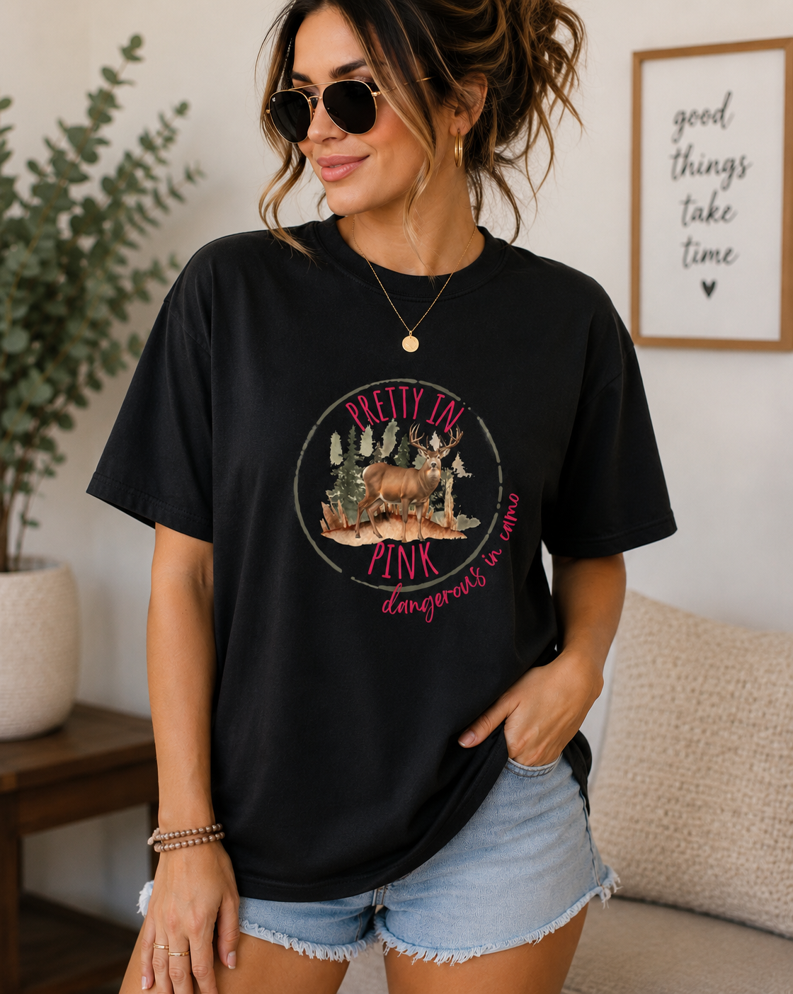 Pretty Pink Camo Tee