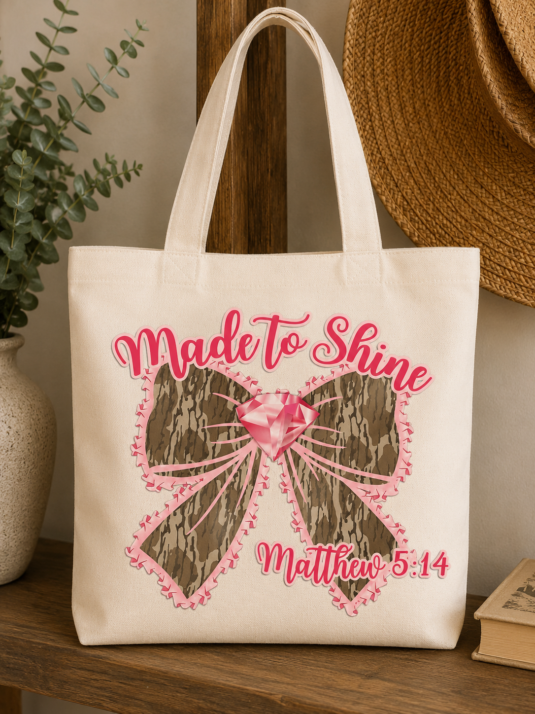 Camo Bow Tote